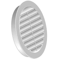 Grille plastique universelle à encastrer DMO - Diamètre 125 mm